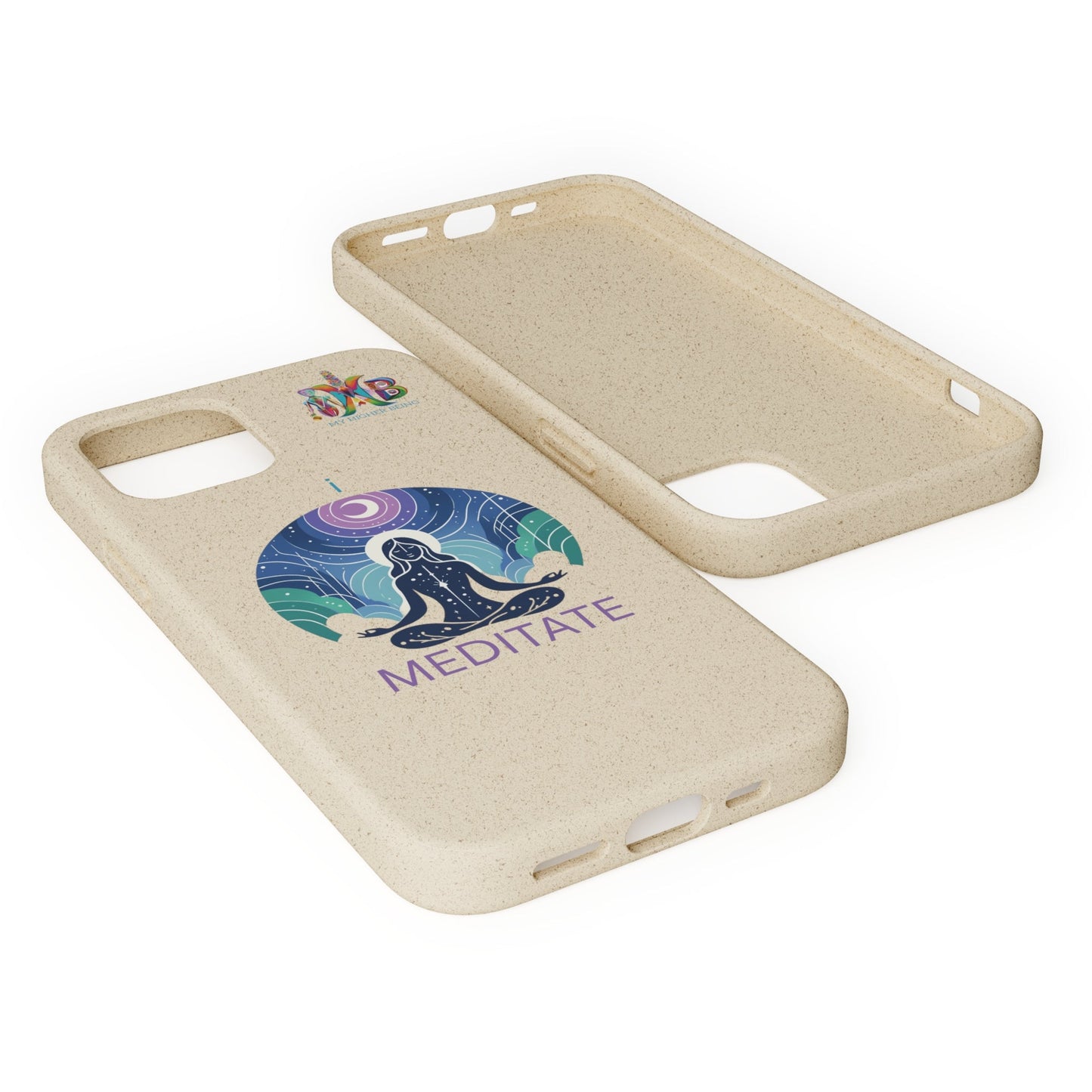 'I Meditate'_Plastic Free Biodegradable Phone Case (MHB Edition) - My Higher Being