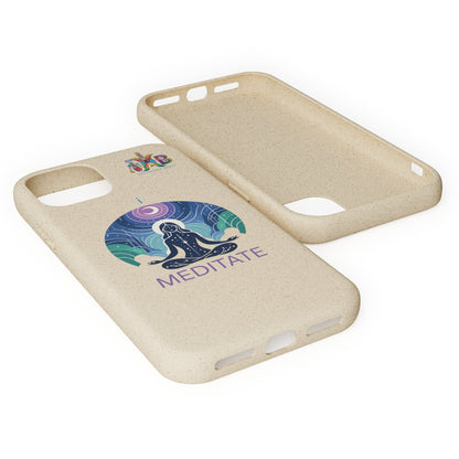 'I Meditate'_Plastic Free Biodegradable Phone Case (MHB Edition) - My Higher Being