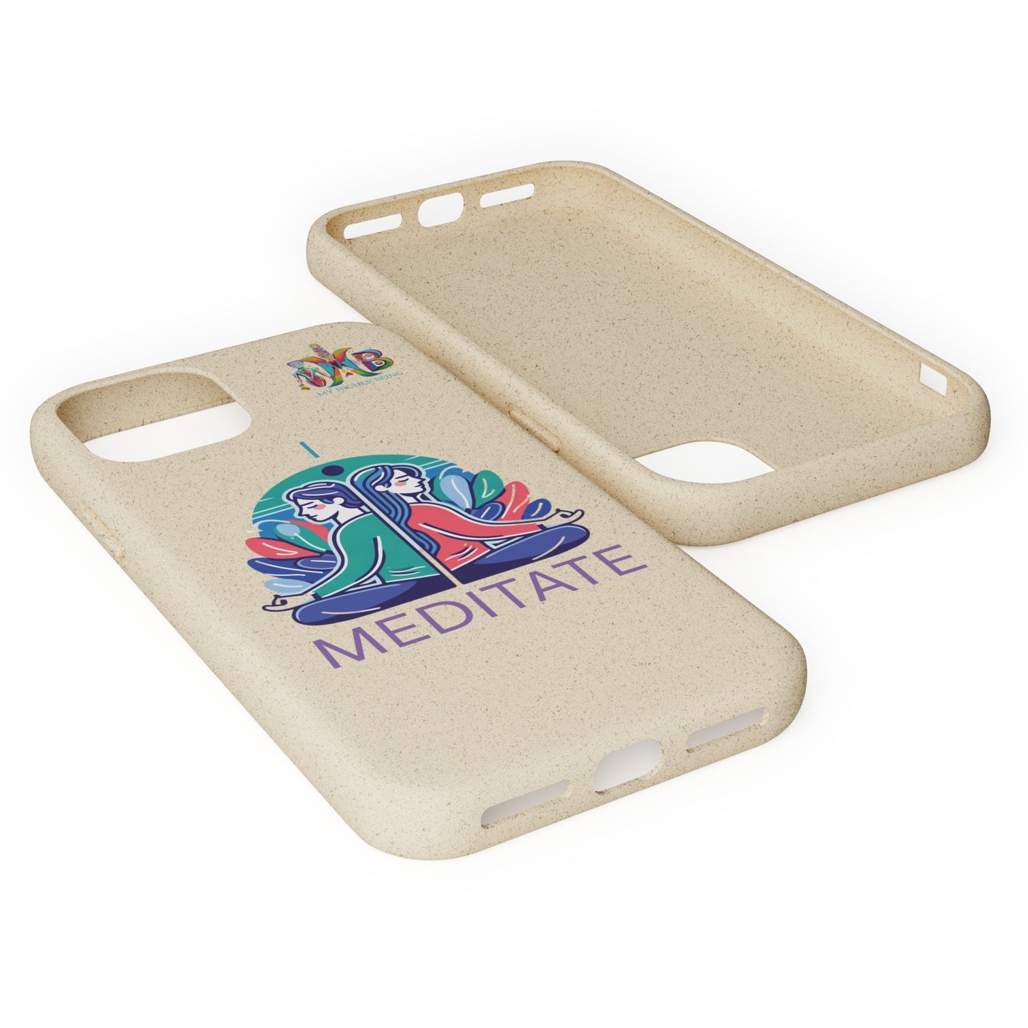 'I Meditate'_Plastic Free Biodegradable Phone Case (MHB Edition) - My Higher Being