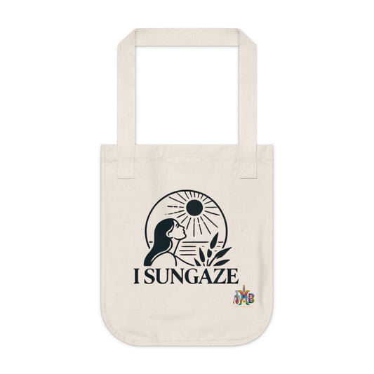 'I Sungaze'_100% Organic Cotton Canvas Tote Bag - My Higher Being