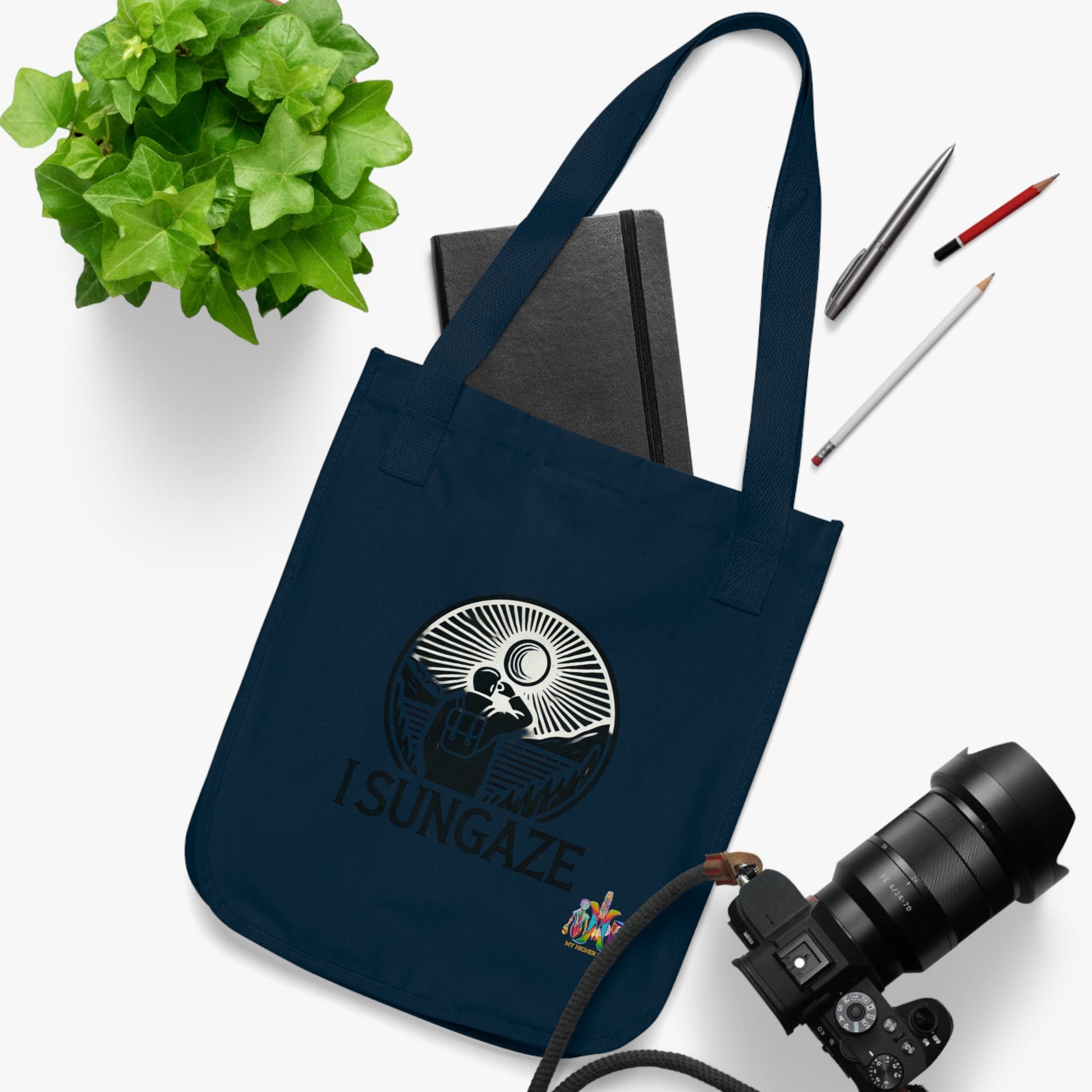 'I Sungaze'_100% Organic Cotton Canvas Tote Bag - My Higher Being