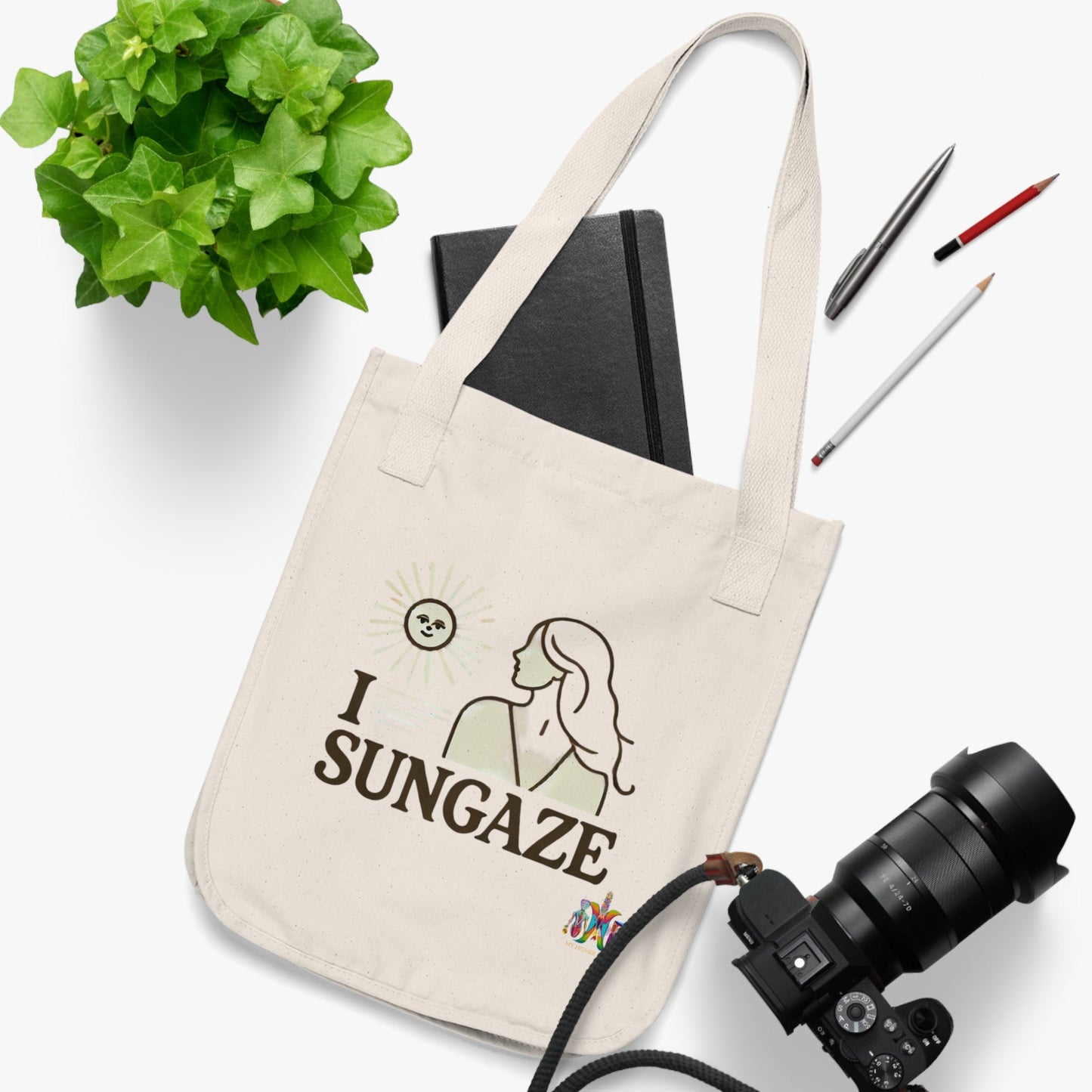 'I Sungaze'_100% Organic Cotton Canvas Tote Bag - My Higher Being