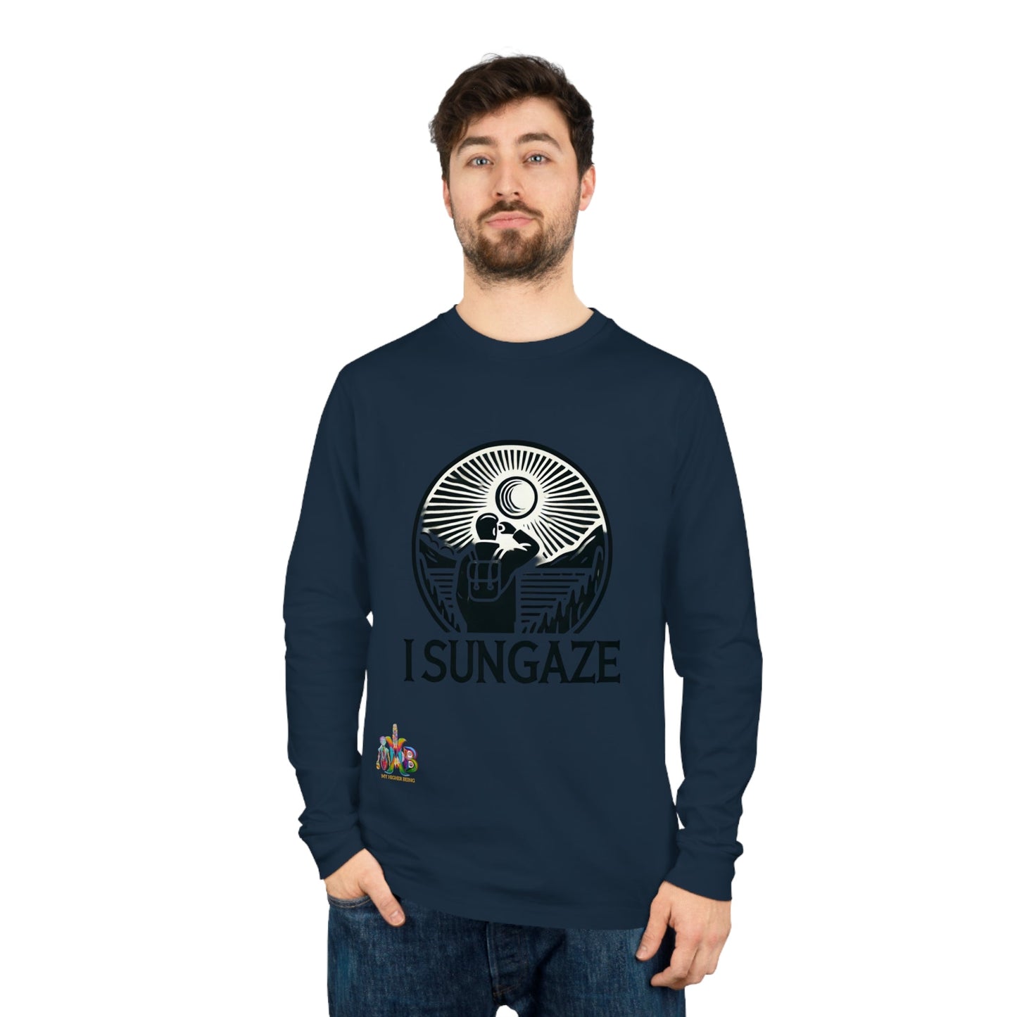 'I Sungaze'_100% Organic Cotton Long Sleeve Tee - My Higher Being