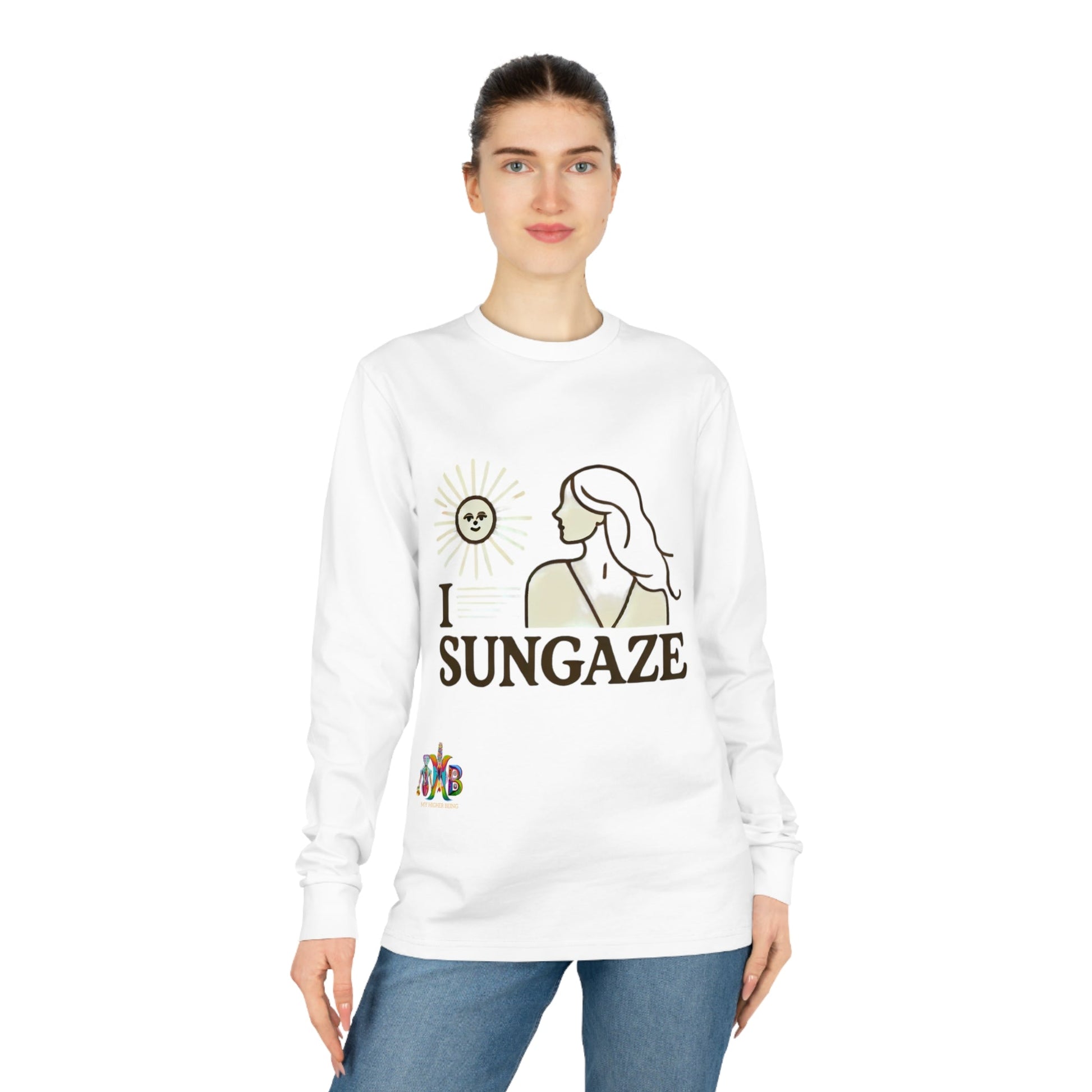 'I Sungaze'_100% Organic Cotton Long Sleeve Tee - My Higher Being