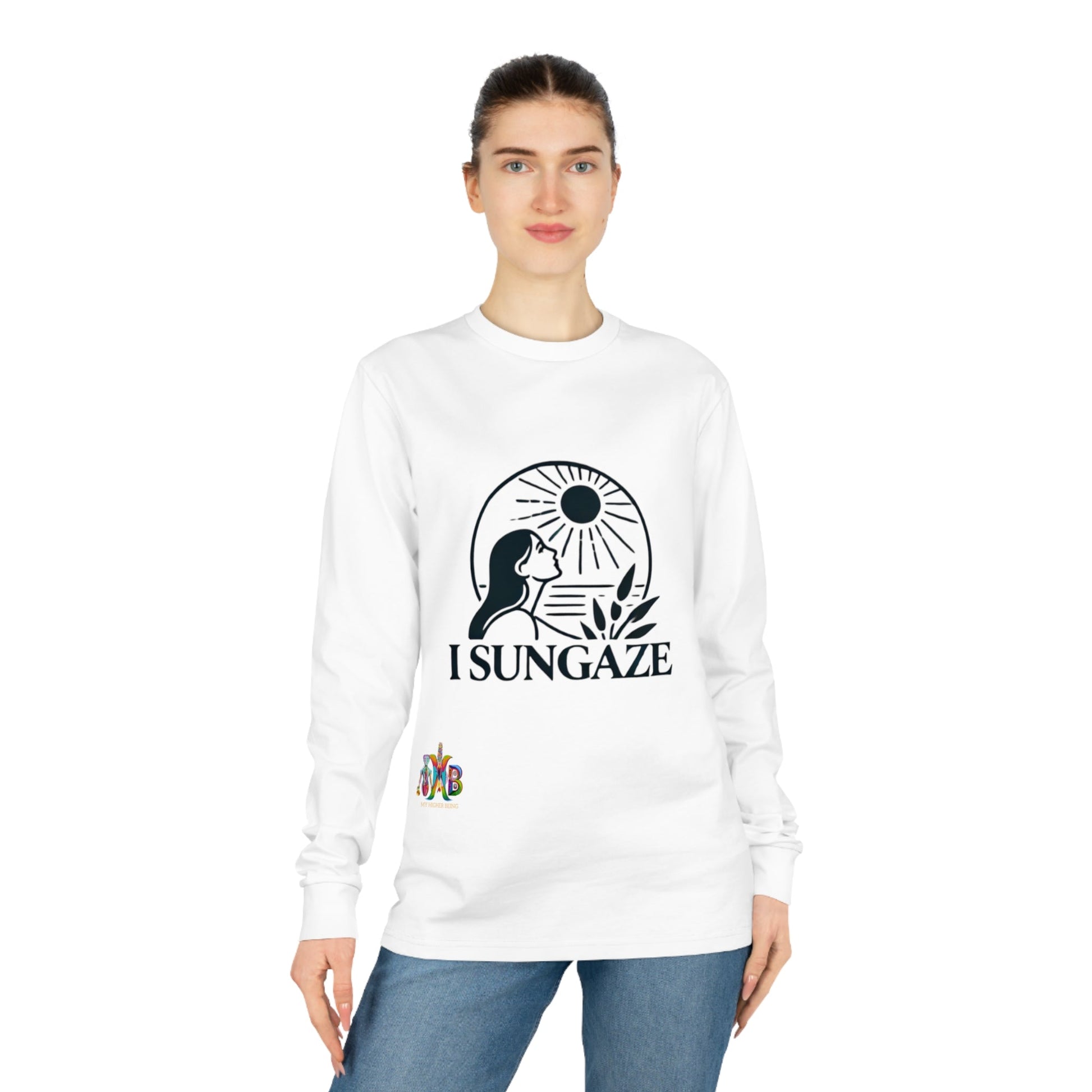 'I Sungaze'_100% Organic Cotton Long Sleeve Tee - My Higher Being