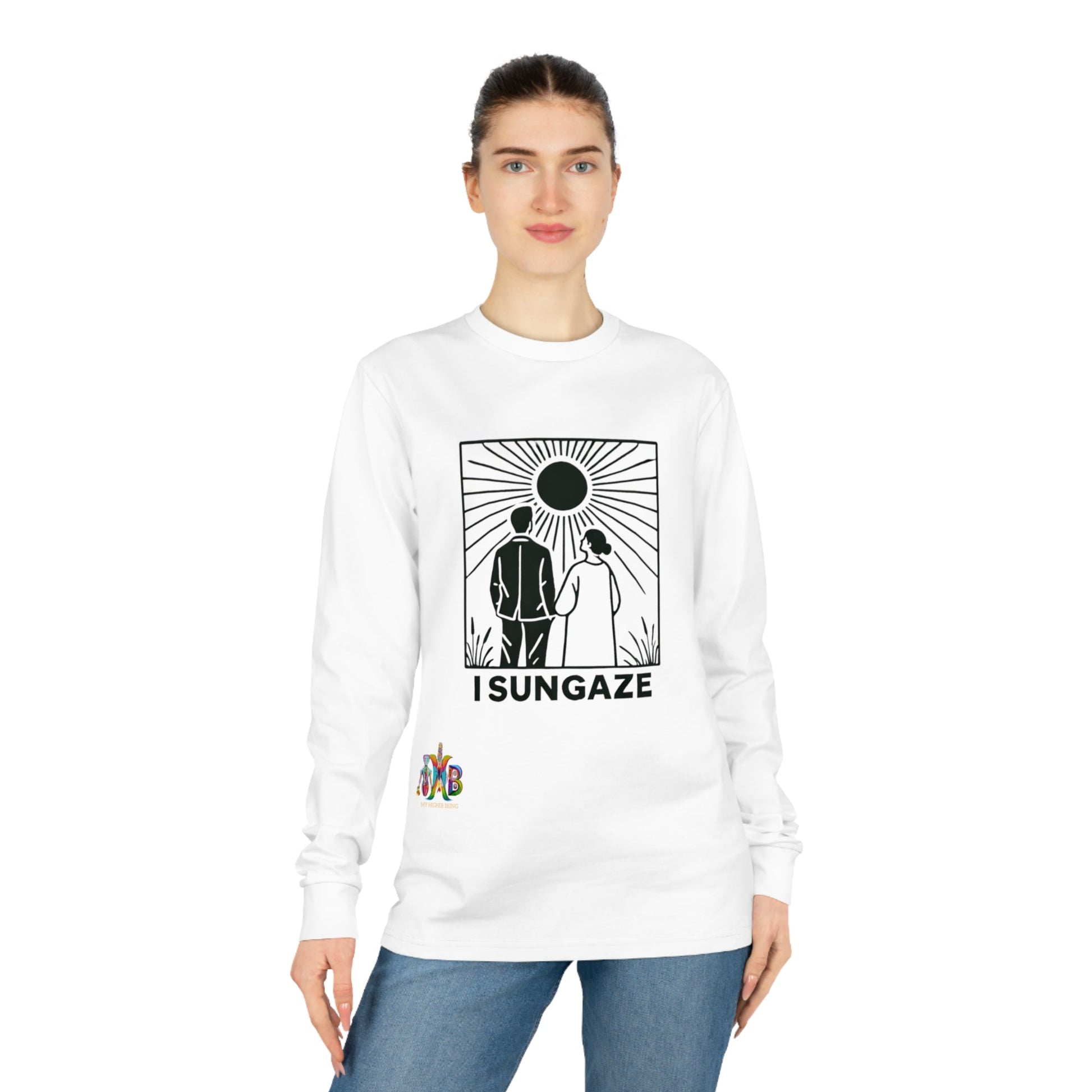 'I Sungaze'_100% Organic Cotton Long Sleeve Tee - My Higher Being