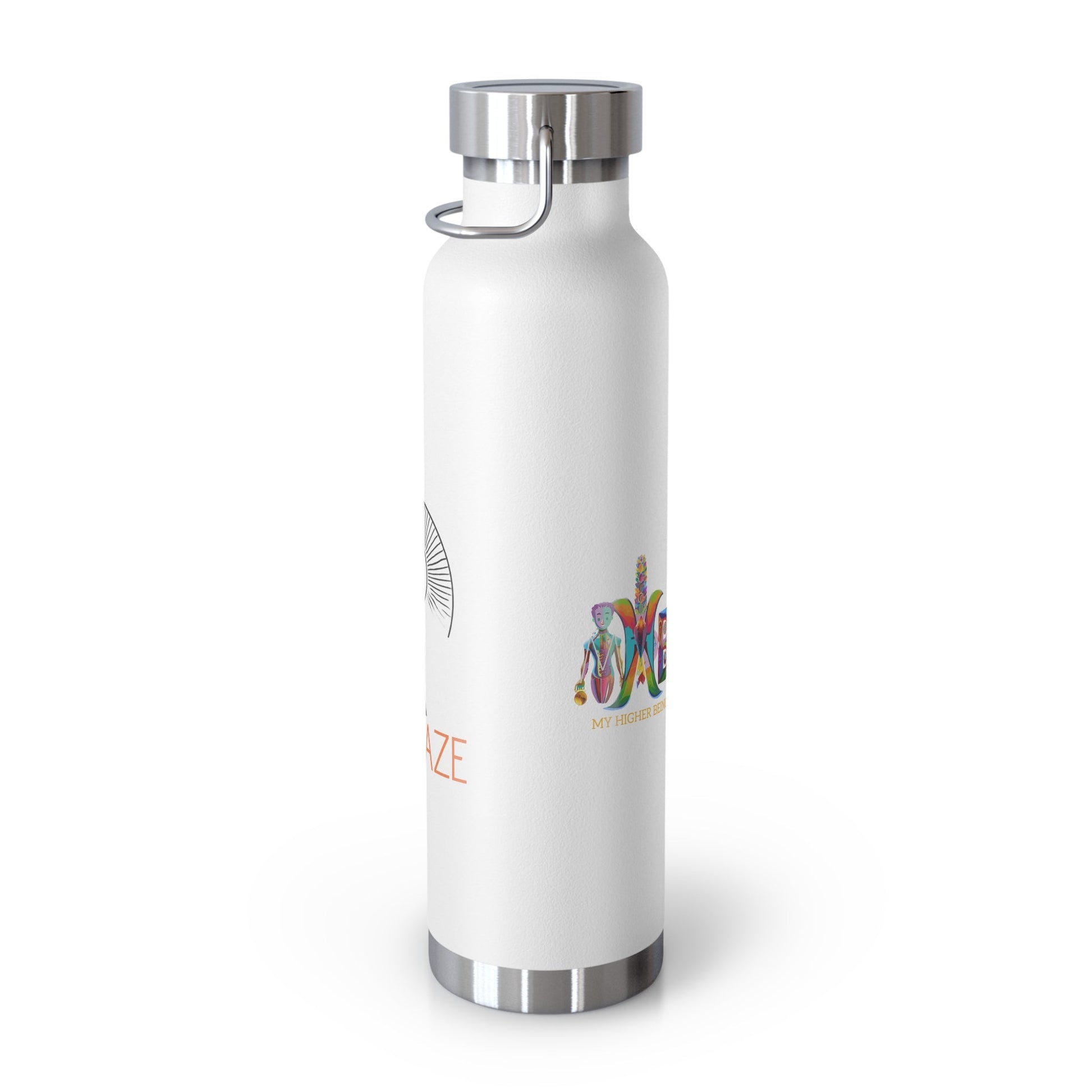 'I Sungaze'_Copper Vacuum Insulated Bottle, 22oz - My Higher Being