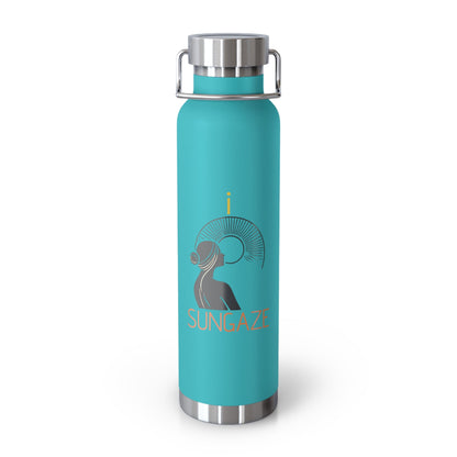 'I Sungaze'_Copper Vacuum Insulated Bottle, 22oz - My Higher Being