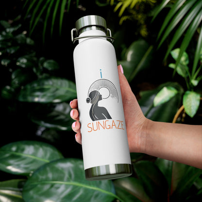 'I Sungaze'_Copper Vacuum Insulated Bottle, 22oz - My Higher Being