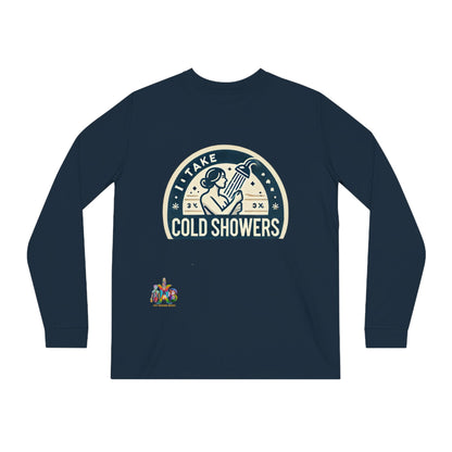 'I Take Cold Showers'_100% Organic Cotton Long Sleeve Tee - My Higher Being