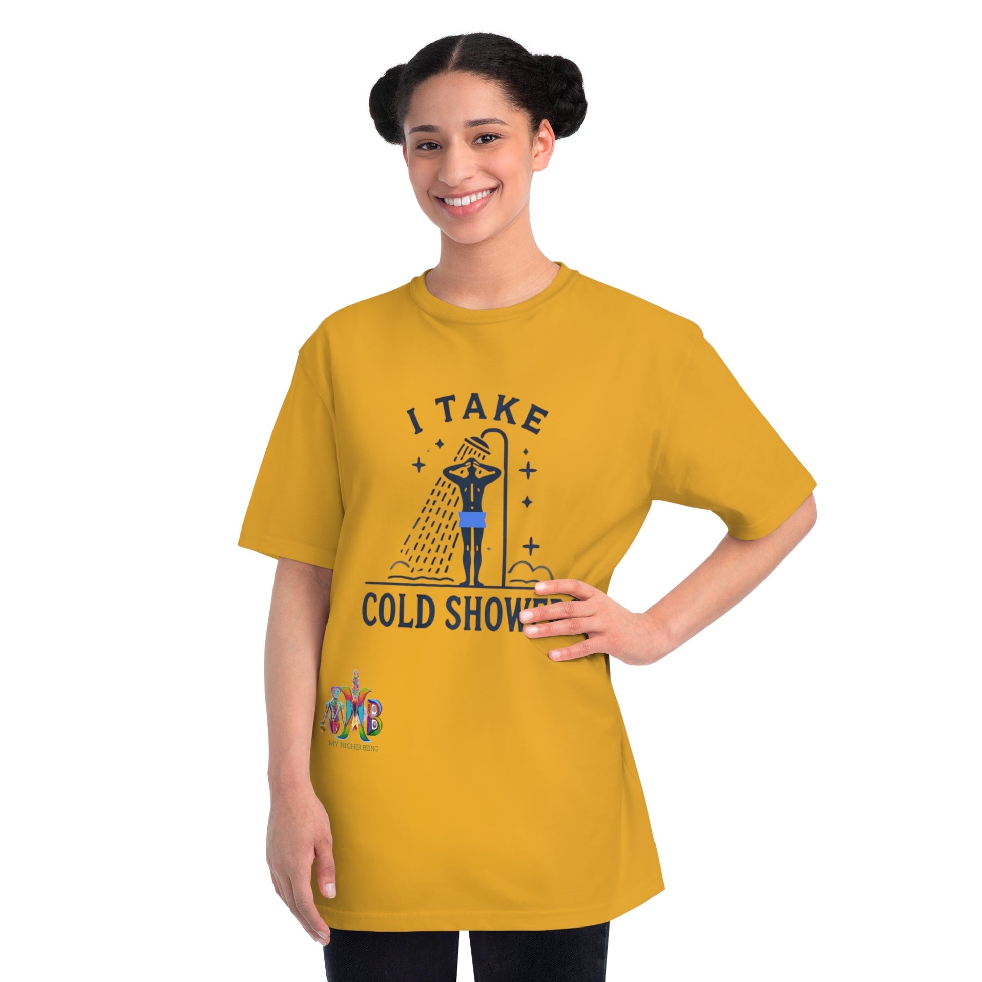 'I Take Cold Showers'_100% Organic Cotton T-Shirt - My Higher Being