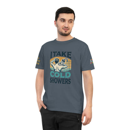 'I Take Cold Showers' (MHB EDITION)_100% Organic Cotton T-Shirt - My Higher Being