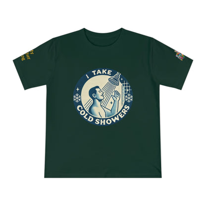 'I Take Cold Showers' (MHB EDITION)_100% Organic Cotton T-Shirt - My Higher Being