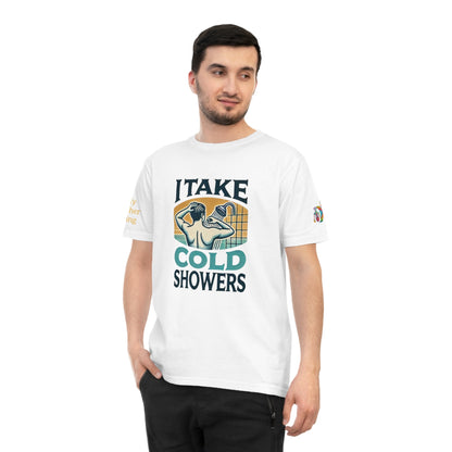 'I Take Cold Showers' (MHB EDITION)_100% Organic Cotton T-Shirt - My Higher Being