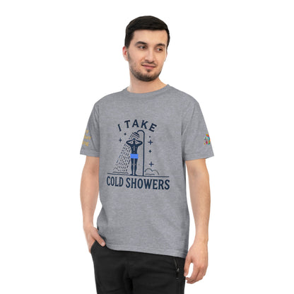 'I Take Cold Showers' (MHB EDITION)_100% Organic Cotton T-Shirt - My Higher Being