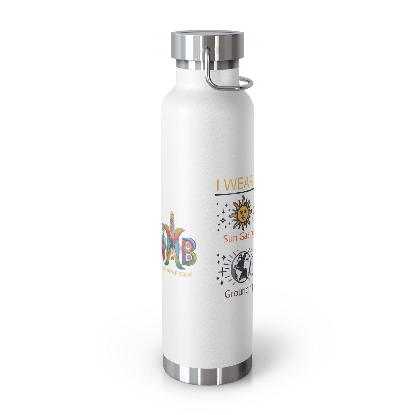 'I Wear My Habits'_Copper Vacuum Insulated Bottle, 22oz - My Higher Being
