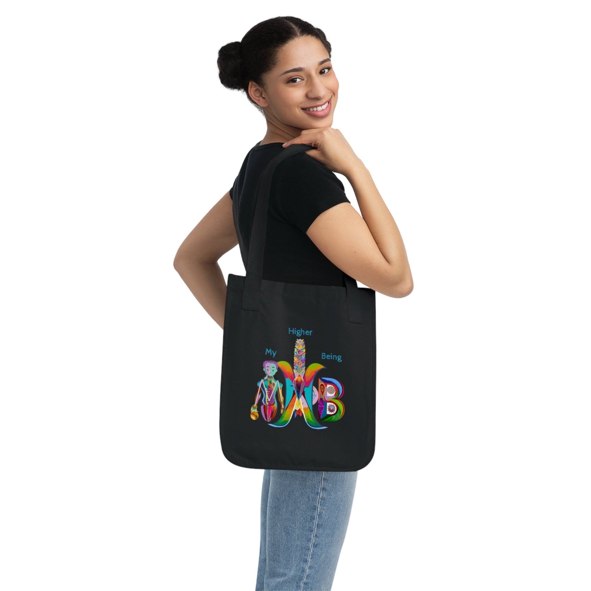 'My Higher Being'_100% Organic Cotton Canvas Tote Bag - My Higher Being