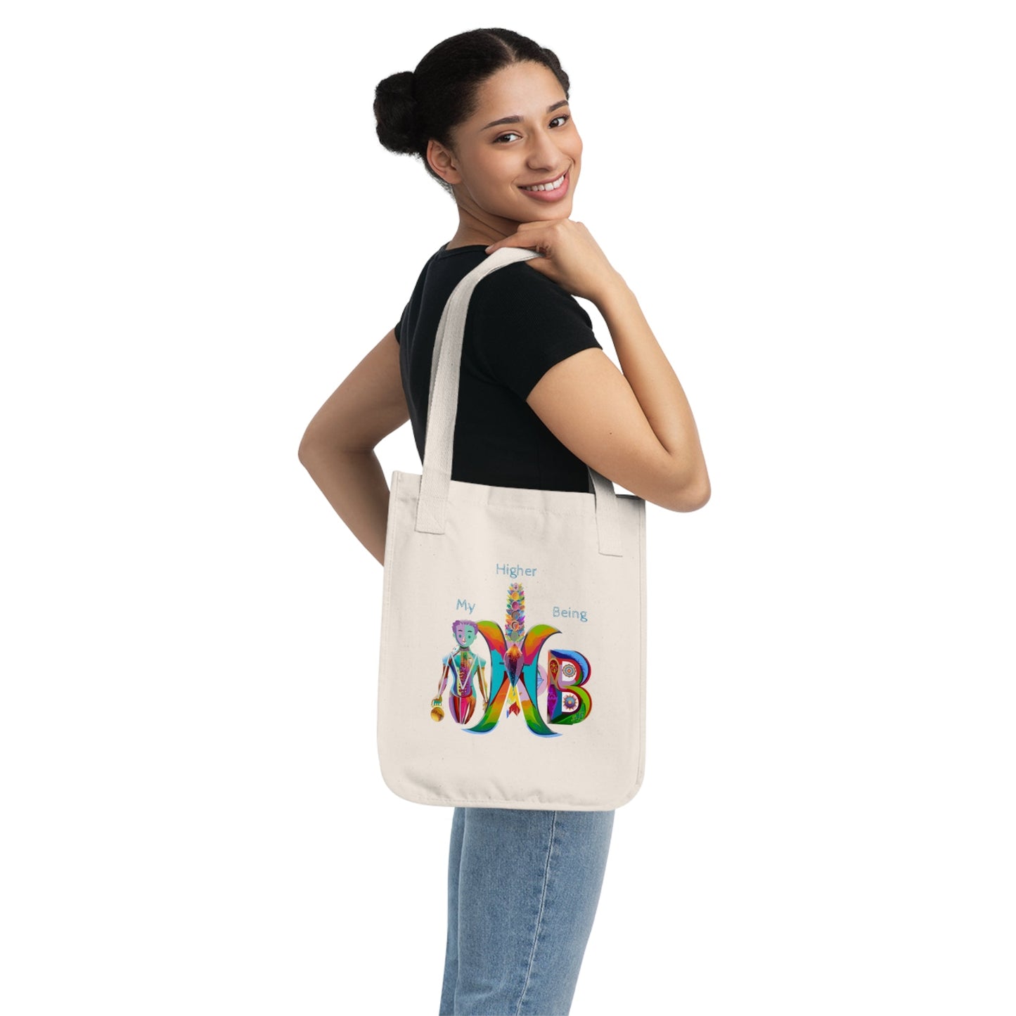 'My Higher Being'_100% Organic Cotton Canvas Tote Bag - My Higher Being