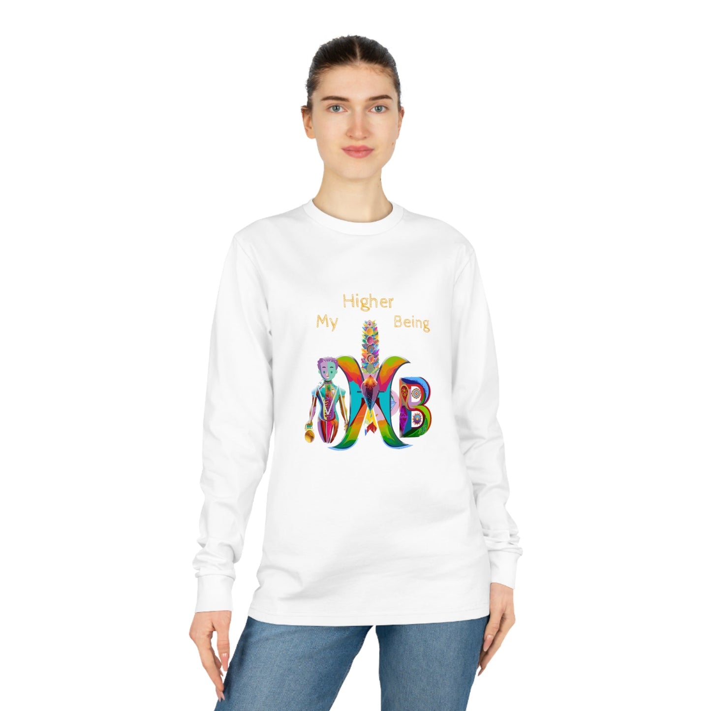 'My Higher Being'_100% Organic Cotton Long Sleeve Tee - My Higher Being