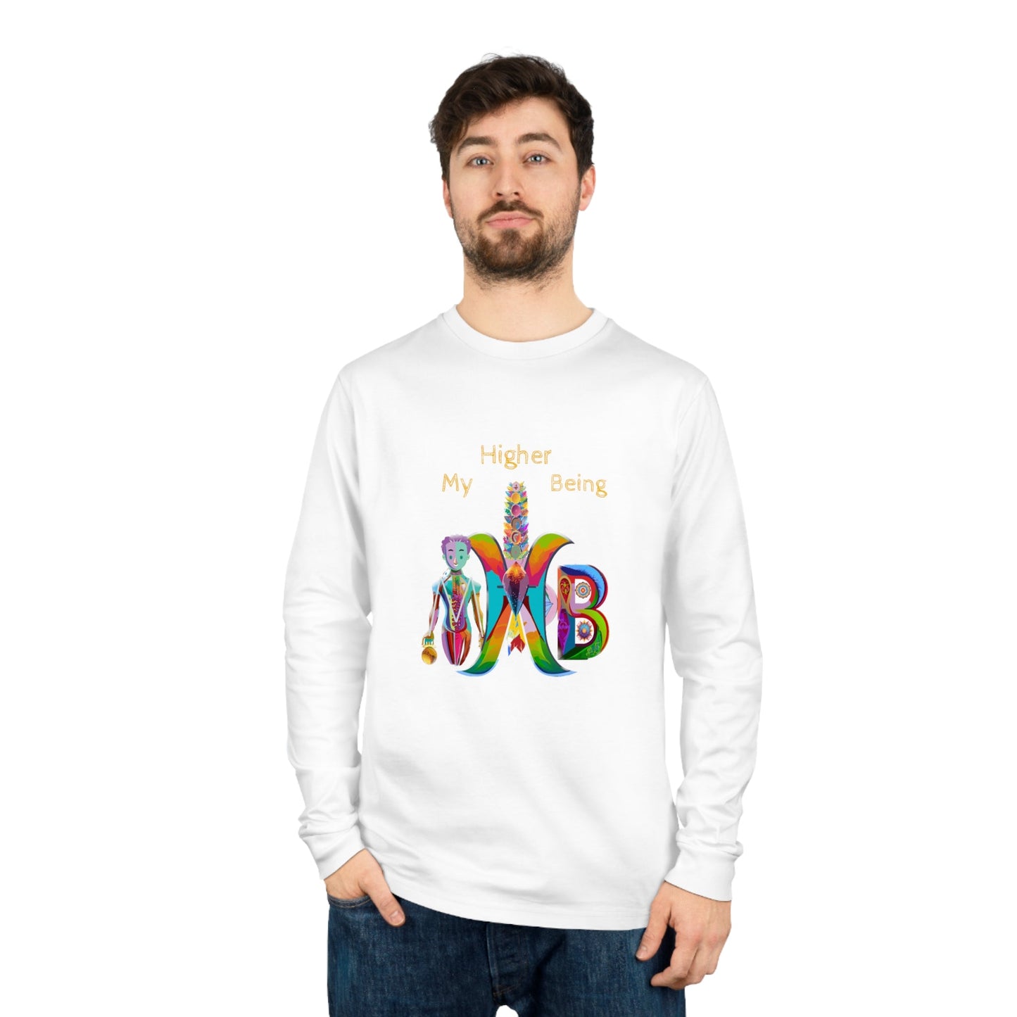 'My Higher Being'_100% Organic Cotton Long Sleeve Tee - My Higher Being