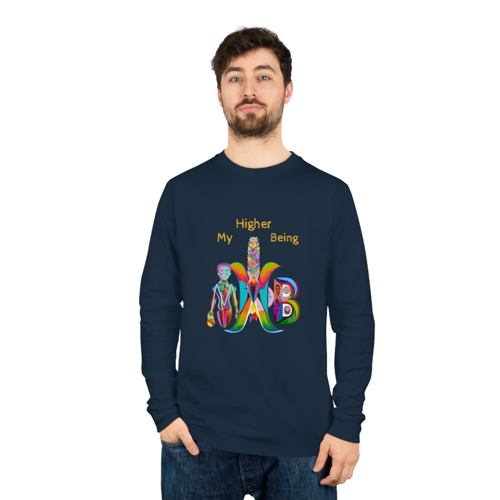 'My Higher Being'_100% Organic Cotton Long Sleeve Tee - My Higher Being