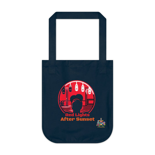 'Red Lights After Sunset'_100% Organic Cotton Canvas Tote Bag - My Higher Being