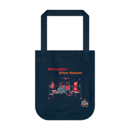 'Red Lights After Sunset'_100% Organic Cotton Canvas Tote Bag - My Higher Being