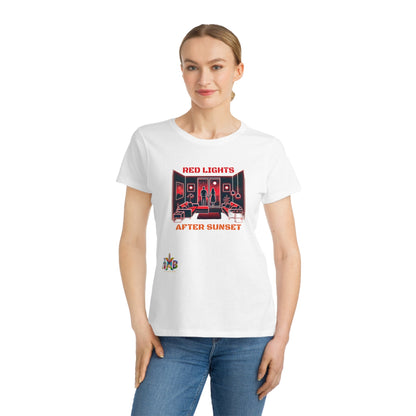 'Red Lights After Sunset'_100% Organic Women's Classic T-Shirt - My Higher Being