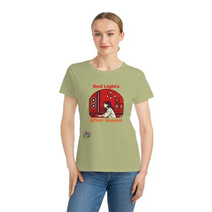 'Red Lights After Sunset'_100% Organic Women's Classic T-Shirt - My Higher Being