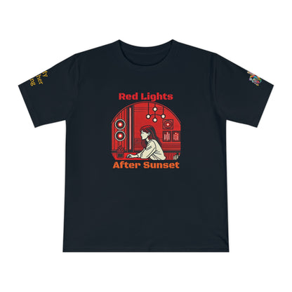 'Red Lights After Sunset' (MHB EDITION)_100% Organic Cotton T-Shirt - My Higher Being