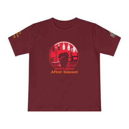 'Red Lights After Sunset' (MHB EDITION)_100% Organic Cotton T-Shirt - My Higher Being