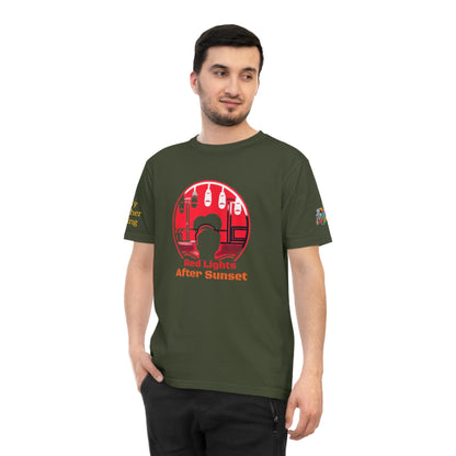 'Red Lights After Sunset' (MHB EDITION)_100% Organic Cotton T-Shirt - My Higher Being