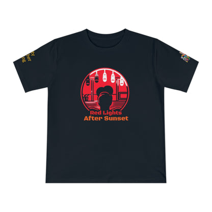 'Red Lights After Sunset' (MHB EDITION)_100% Organic Cotton T-Shirt - My Higher Being