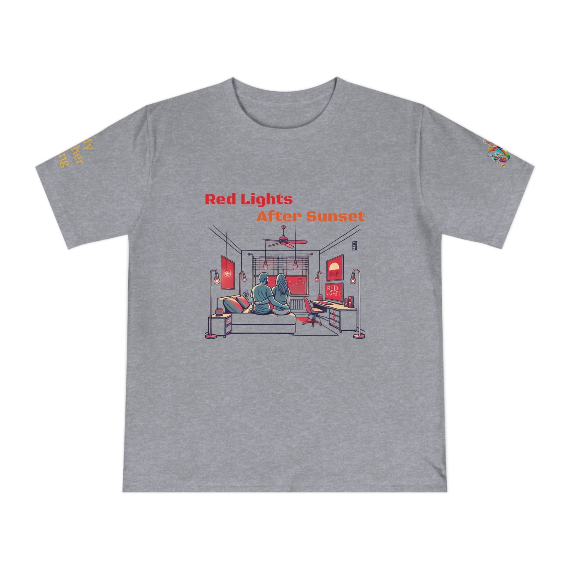 'Red Lights After Sunset' (MHB EDITION)_100% Organic Cotton T-Shirt - My Higher Being