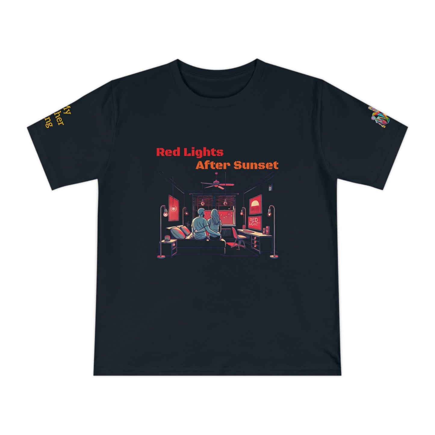 'Red Lights After Sunset' (MHB EDITION)_100% Organic Cotton T-Shirt - My Higher Being