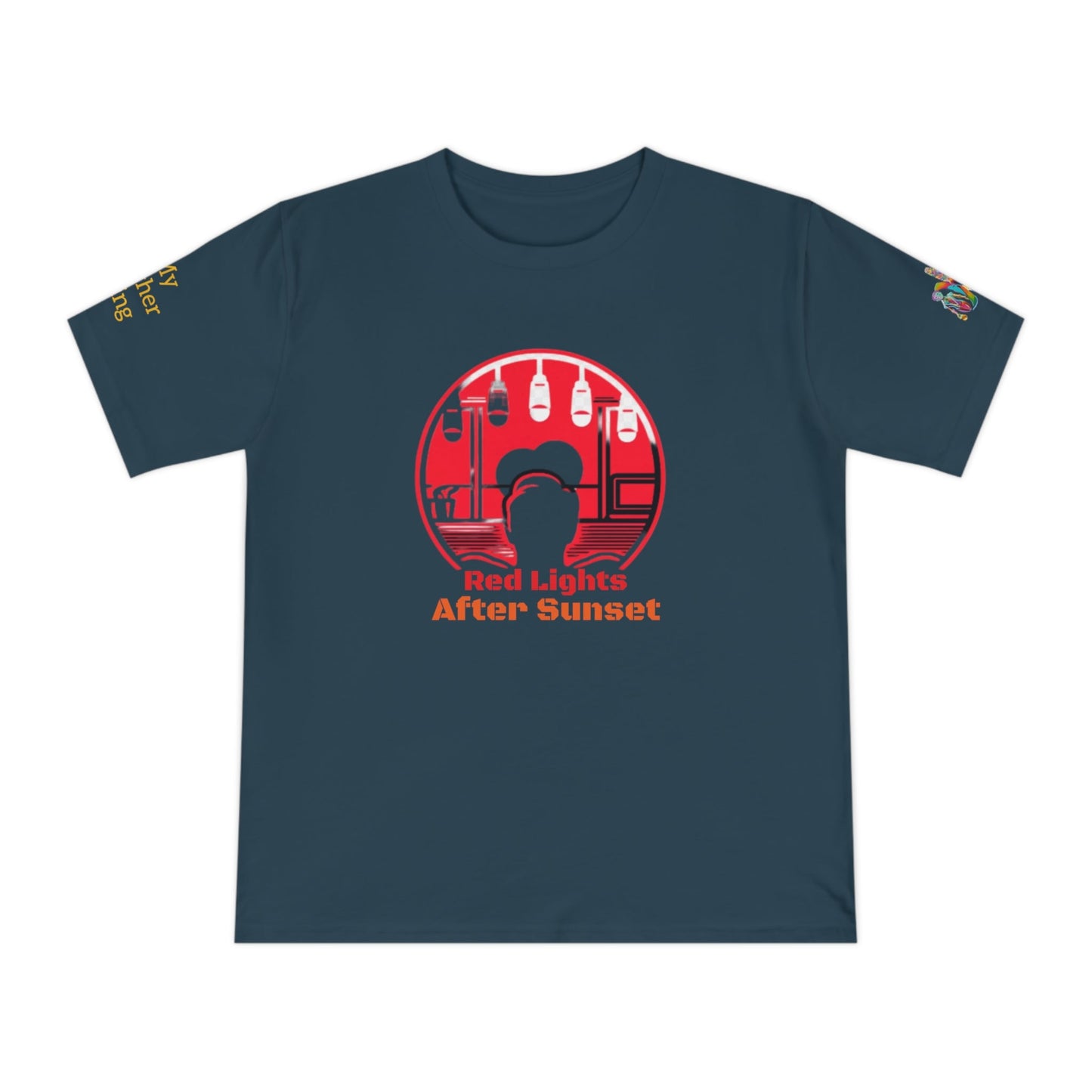 'Red Lights After Sunset' (MHB EDITION)_100% Organic Cotton T-Shirt - My Higher Being