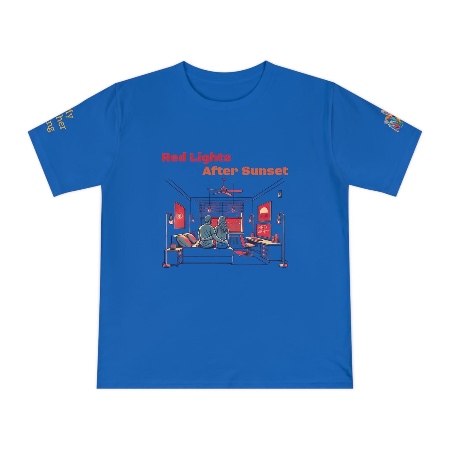 'Red Lights After Sunset' (MHB EDITION)_100% Organic Cotton T-Shirt - My Higher Being