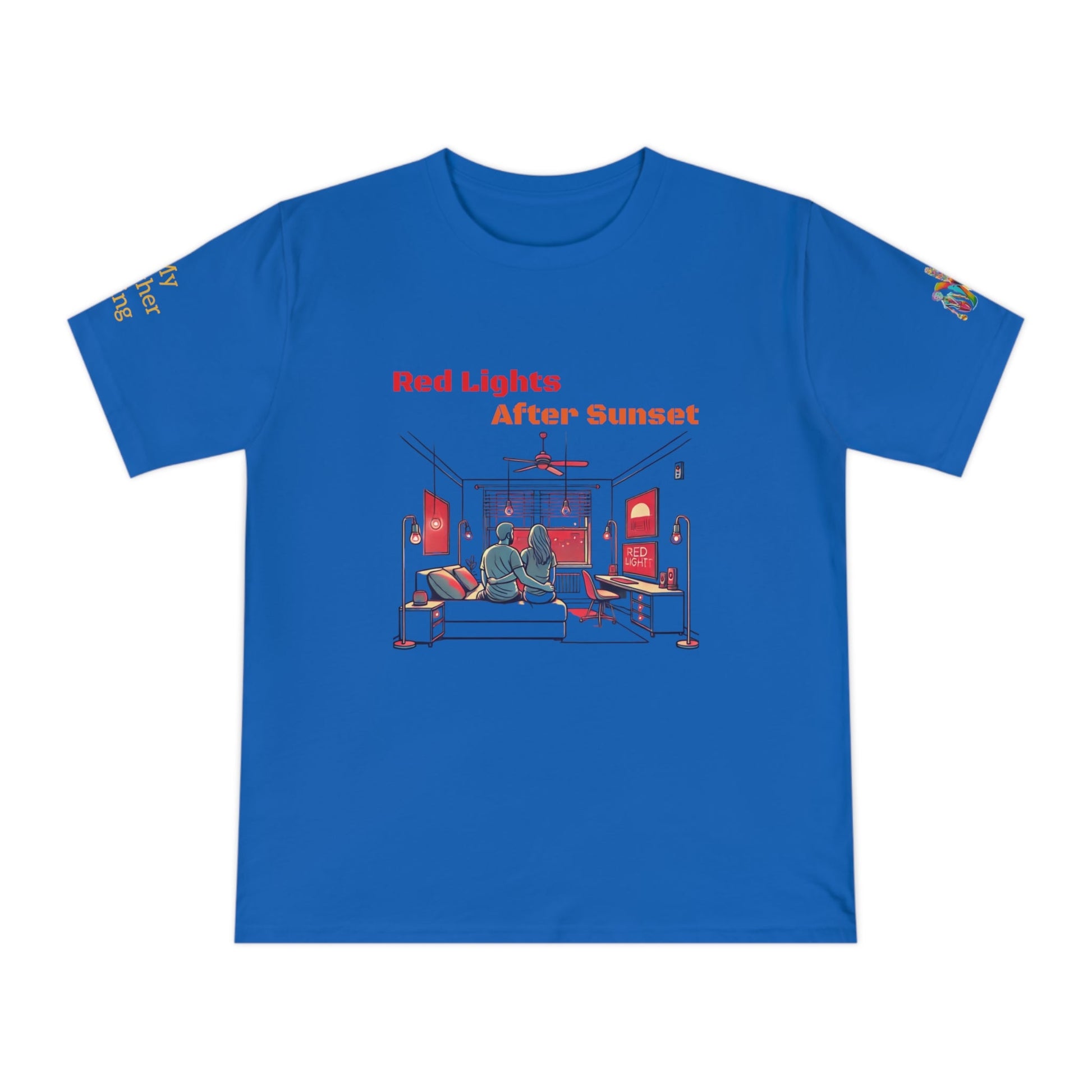 'Red Lights After Sunset' (MHB EDITION)_100% Organic Cotton T-Shirt - My Higher Being