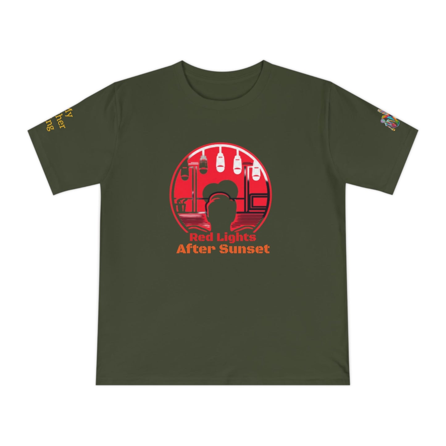 'Red Lights After Sunset' (MHB EDITION)_100% Organic Cotton T-Shirt - My Higher Being