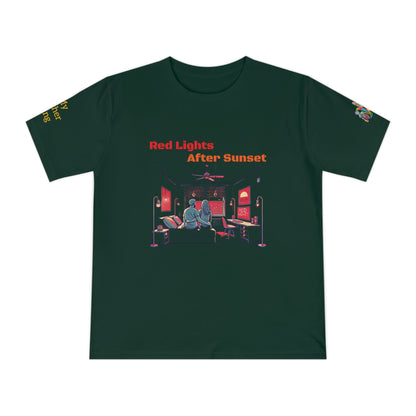 'Red Lights After Sunset' (MHB EDITION)_100% Organic Cotton T-Shirt - My Higher Being