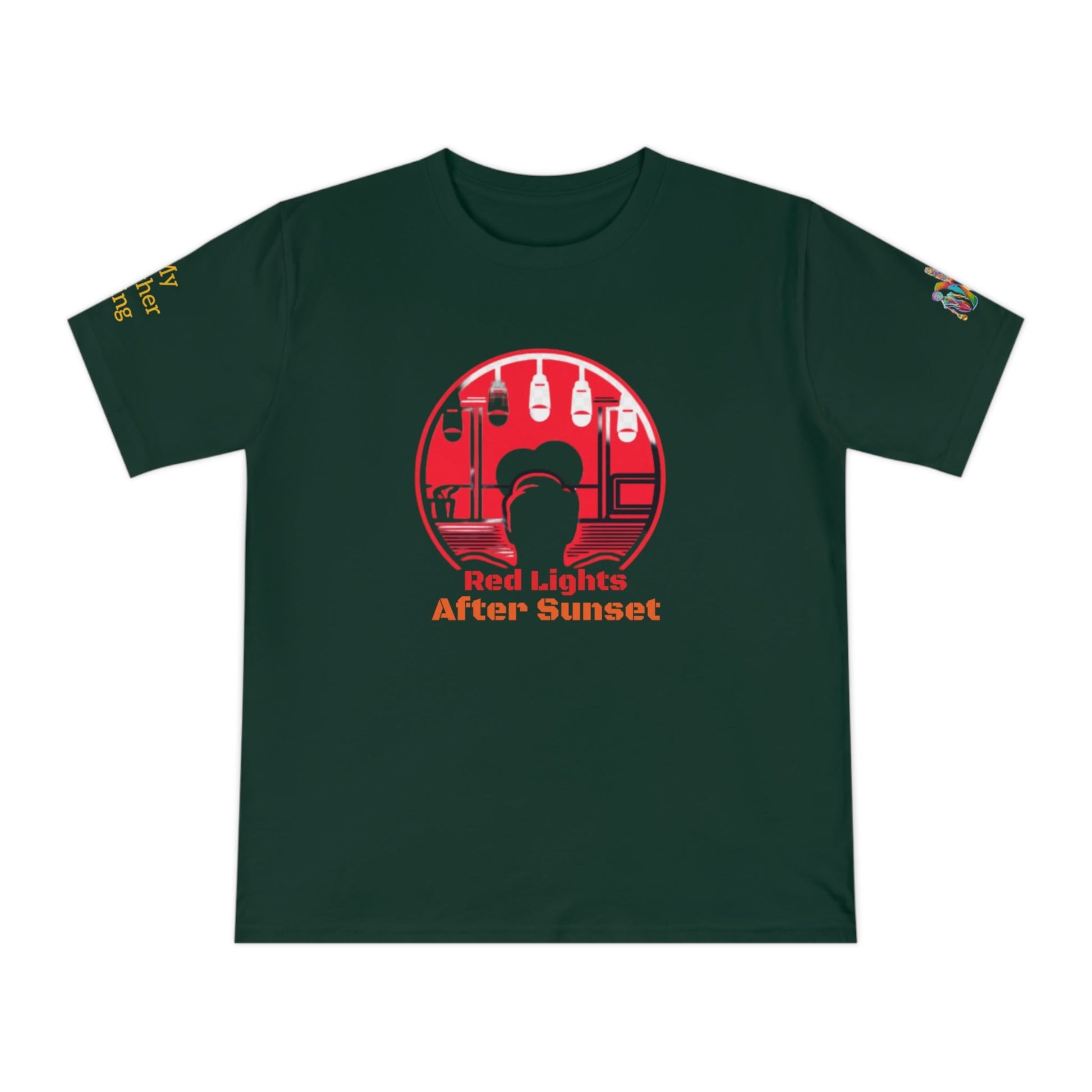 'Red Lights After Sunset' (MHB EDITION)_100% Organic Cotton T-Shirt - My Higher Being