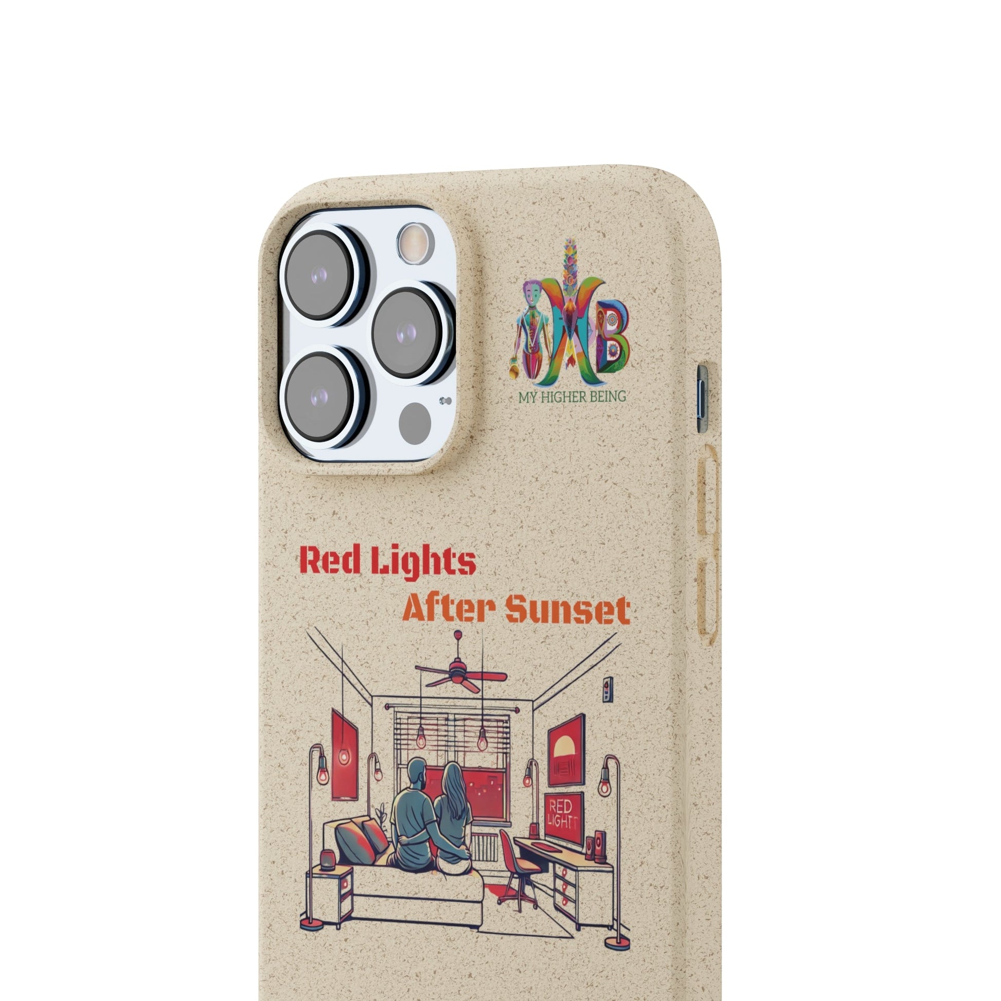 'Red Lights After Sunset'_Plastic Free Biodegradable Phone Case (MHB Edition) - My Higher Being