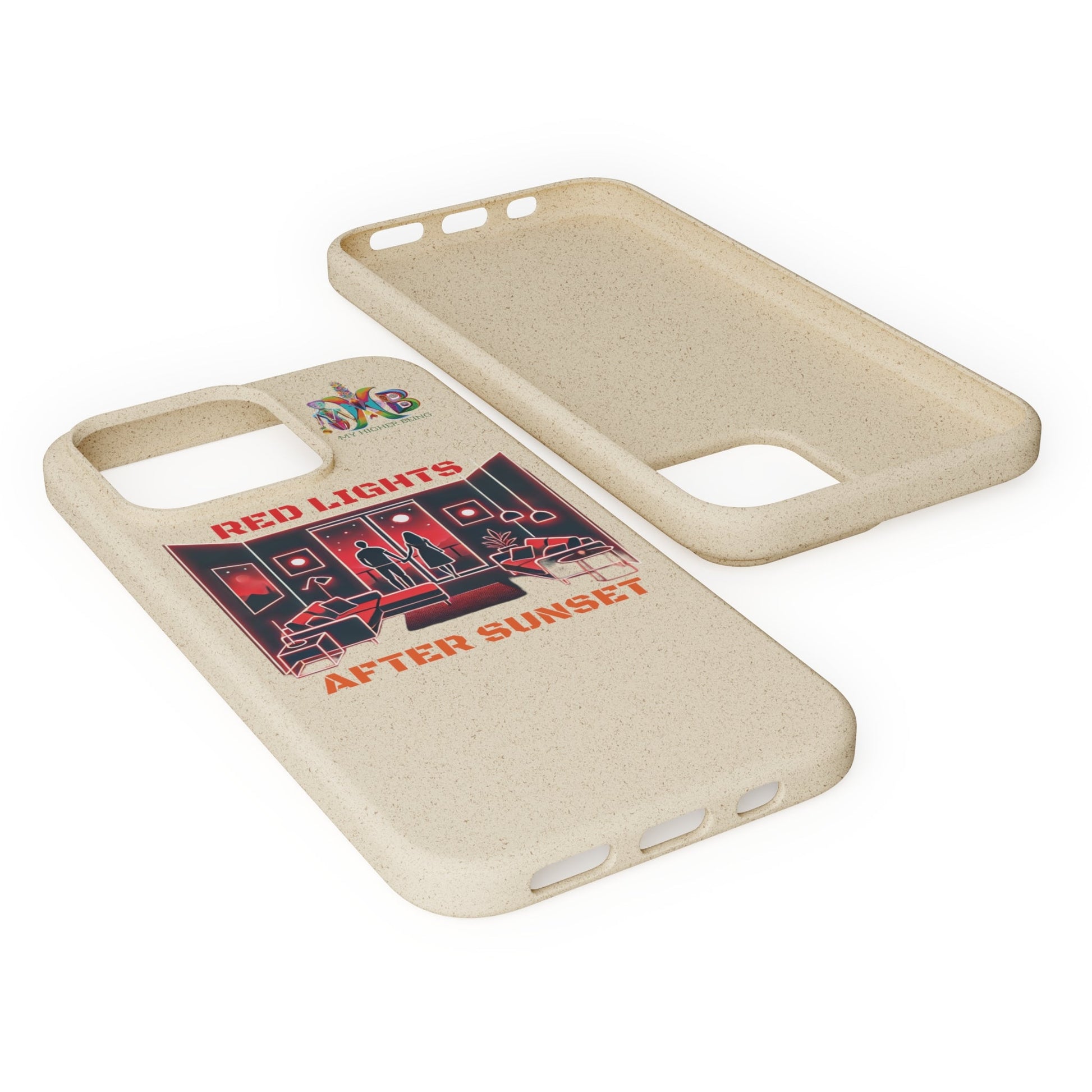 'Red Lights After Sunset'_Plastic Free Biodegradable Phone Case (MHB Edition) - My Higher Being