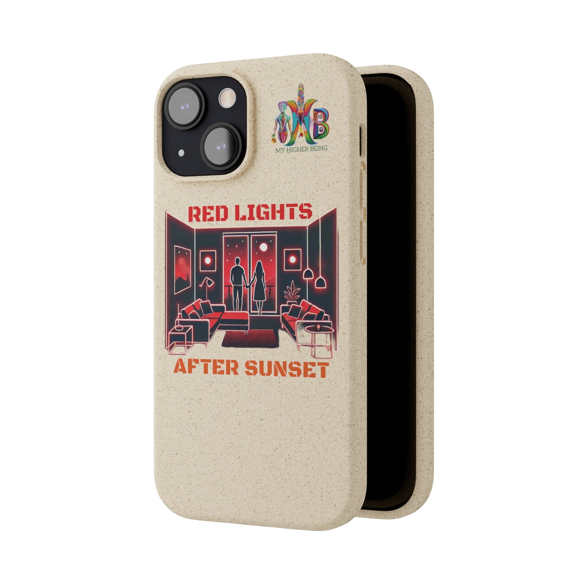 'Red Lights After Sunset'_Plastic Free Biodegradable Phone Case (MHB Edition) - My Higher Being