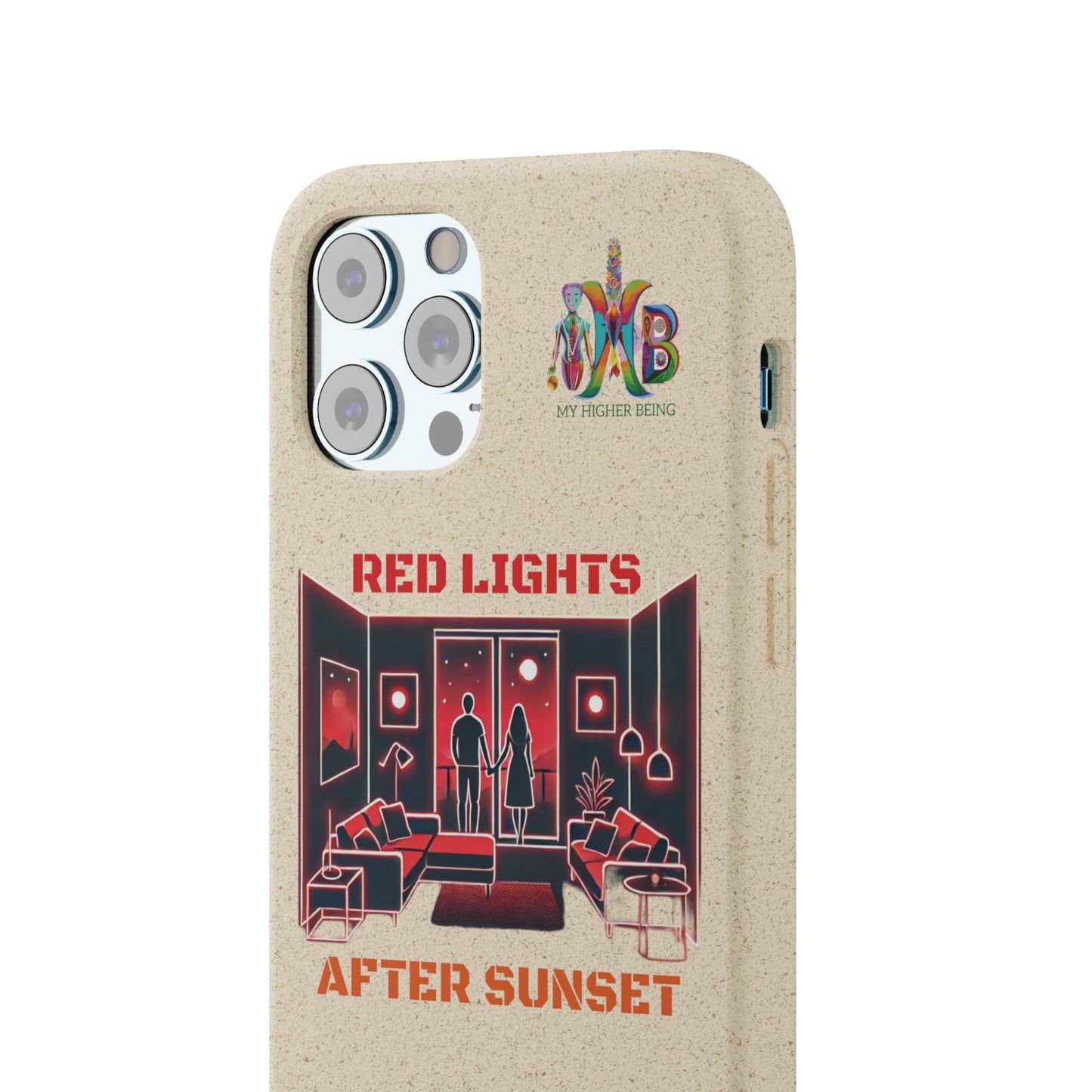 'Red Lights After Sunset'_Plastic Free Biodegradable Phone Case (MHB Edition) - My Higher Being