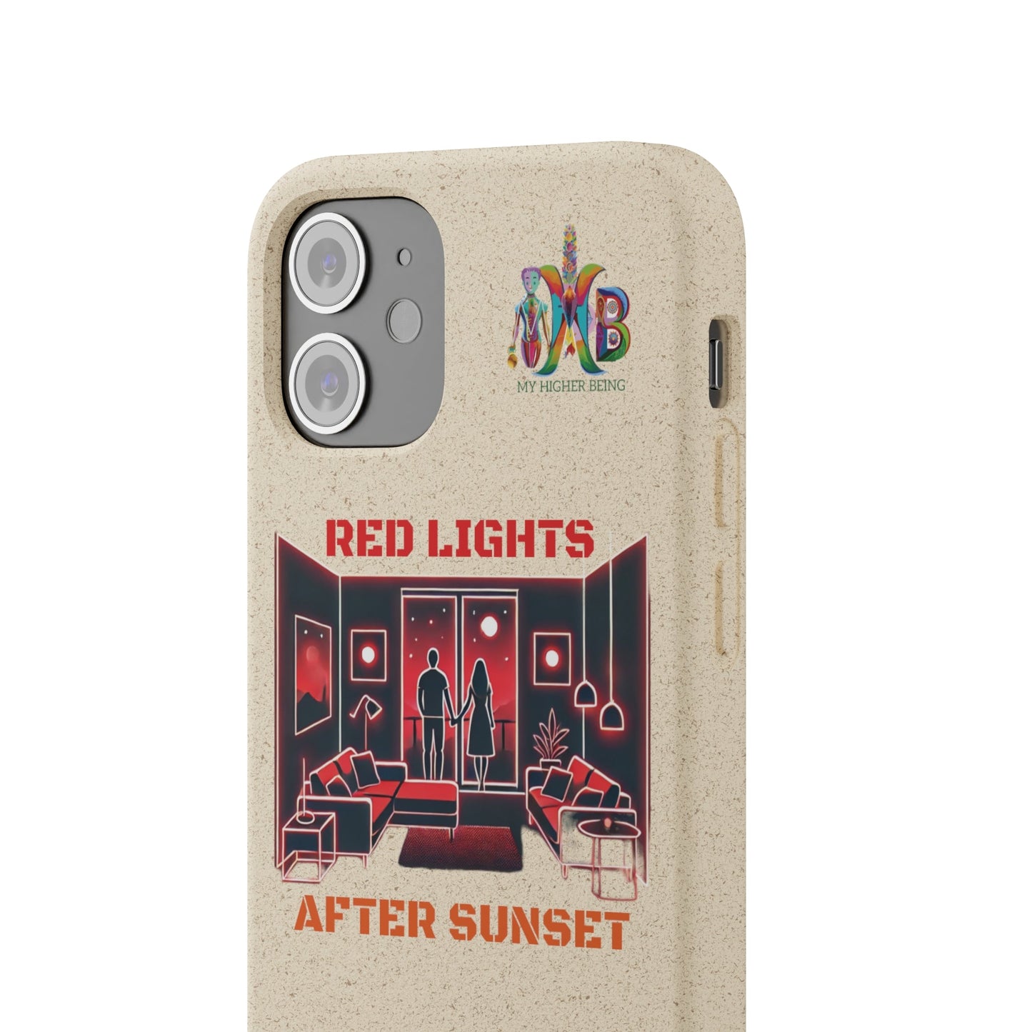 'Red Lights After Sunset'_Plastic Free Biodegradable Phone Case (MHB Edition) - My Higher Being