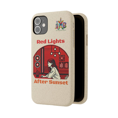 'Red Lights After Sunset'_Plastic Free Biodegradable Phone Case (MHB Edition) - My Higher Being