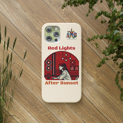 'Red Lights After Sunset'_Plastic Free Biodegradable Phone Case (MHB Edition) - My Higher Being