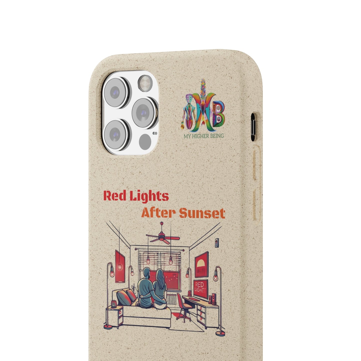 'Red Lights After Sunset'_Plastic Free Biodegradable Phone Case (MHB Edition) - My Higher Being