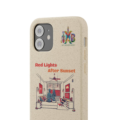 'Red Lights After Sunset'_Plastic Free Biodegradable Phone Case (MHB Edition) - My Higher Being